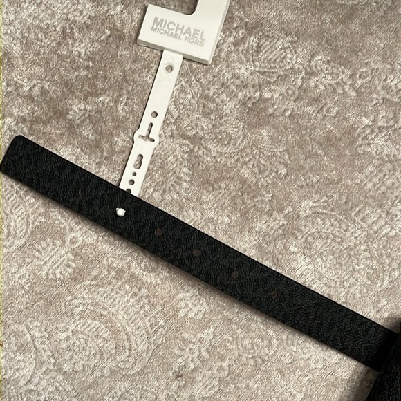 Brand New Michael Kors Center Stripe Belt Bag Zippered Fanny Pack Black & Blue - Picture 8 of 15